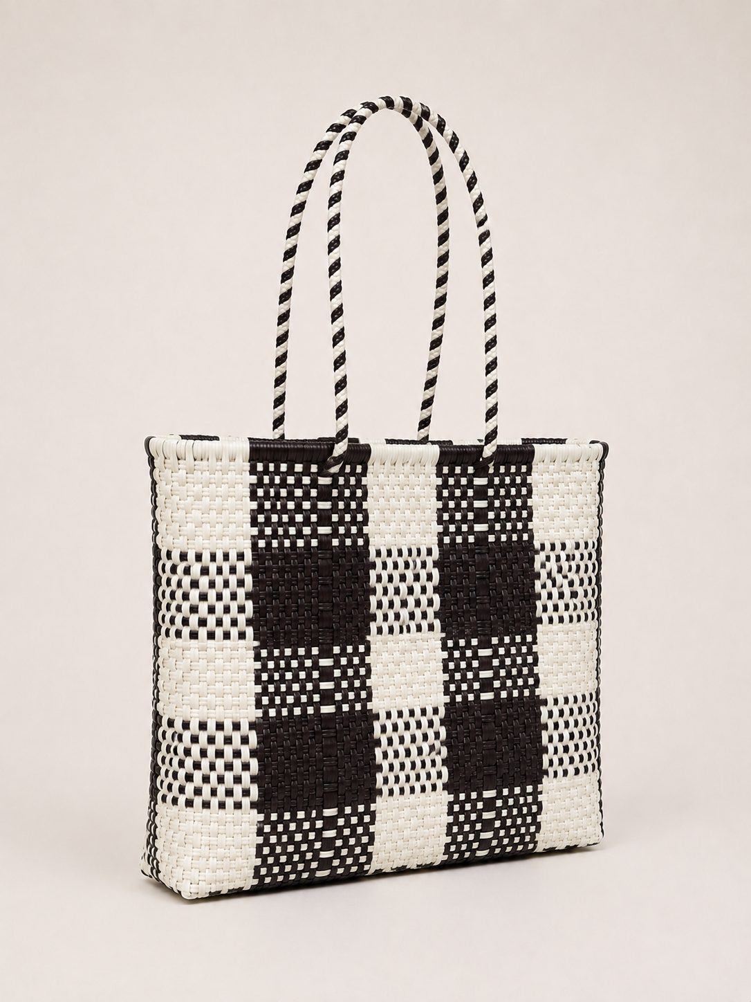 Bolsa XL negro y crema