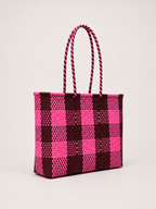 Bolsa XL rosa y vino