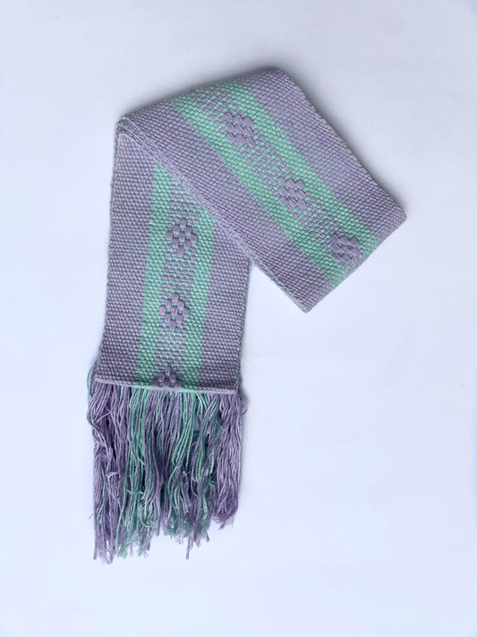 Cinturon morado con aqua