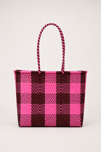 Bolsa XL rosa y vino