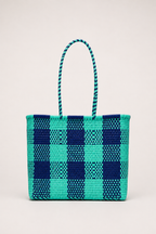 Bolsa XL azul y turquesa