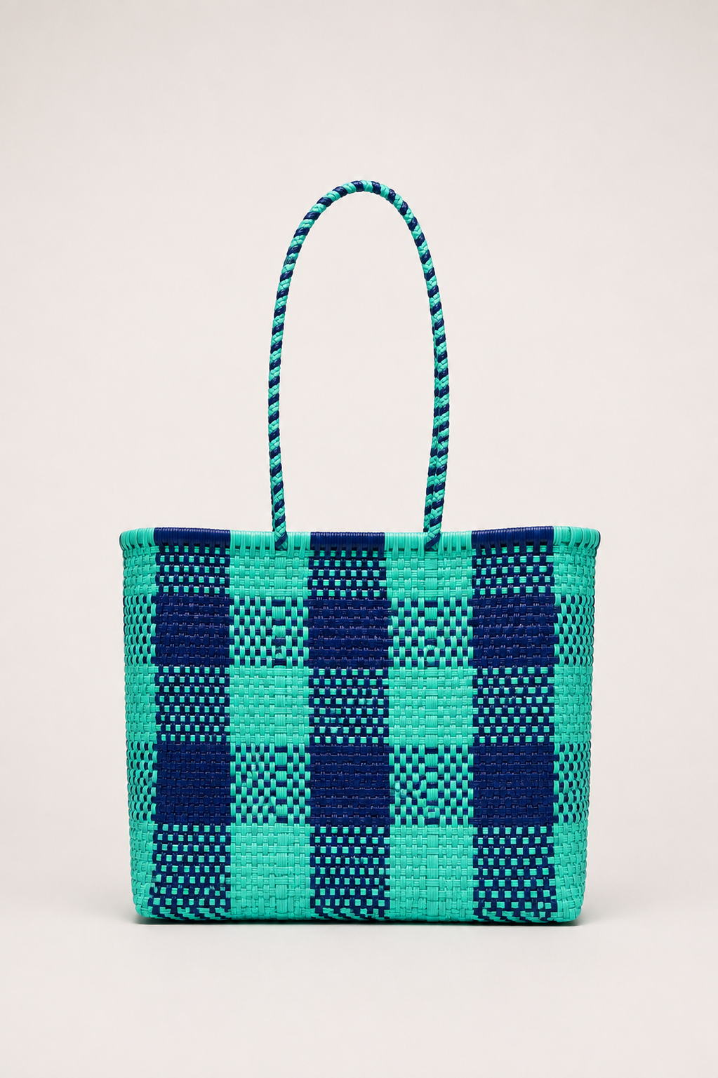 Bolsa XL azul y turquesa