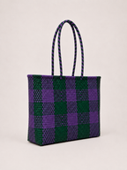 Bolsa XL verde y morado