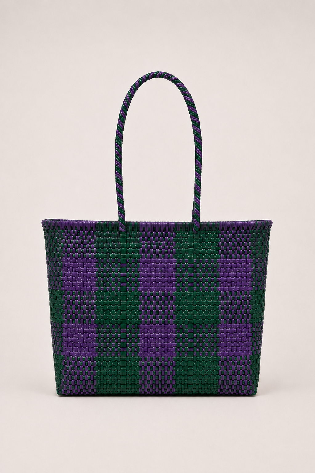 Bolsa XL verde y morado
