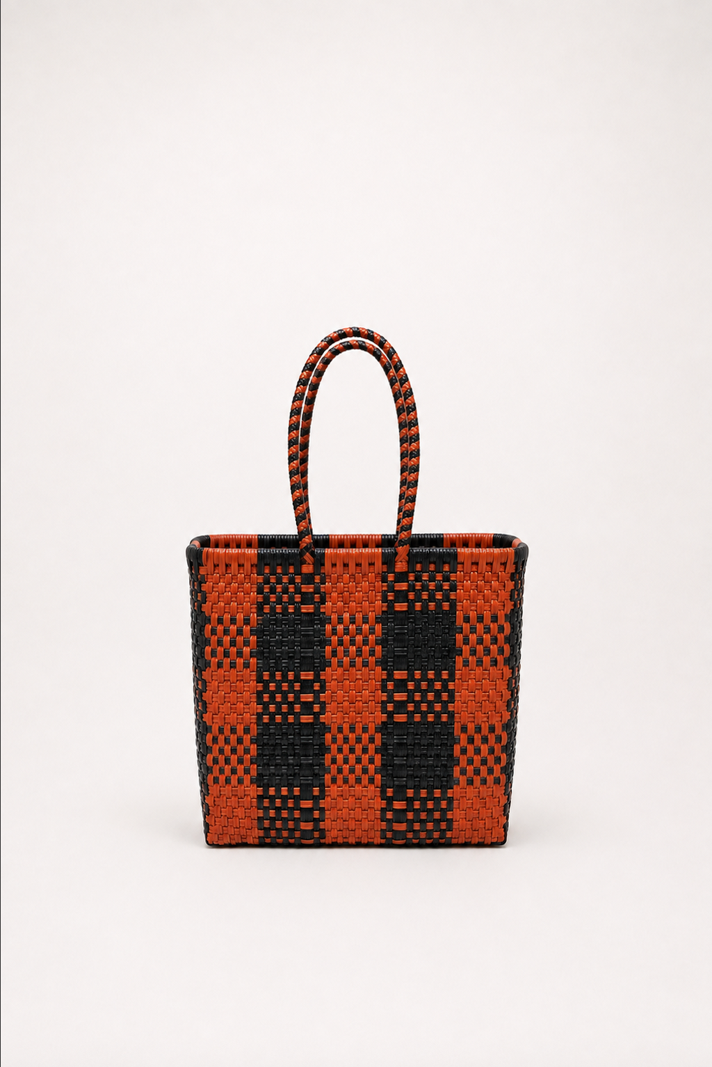 Bolsa Mini ladrillo y negro