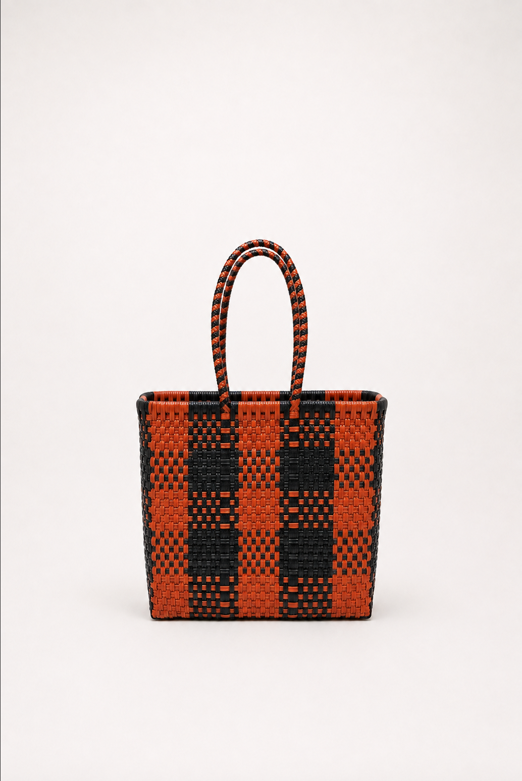 Bolsa Mini ladrillo y negro