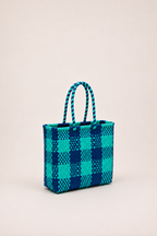 Bolsa Mini azul y turquesa