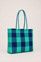 XL blue and turquoise bag