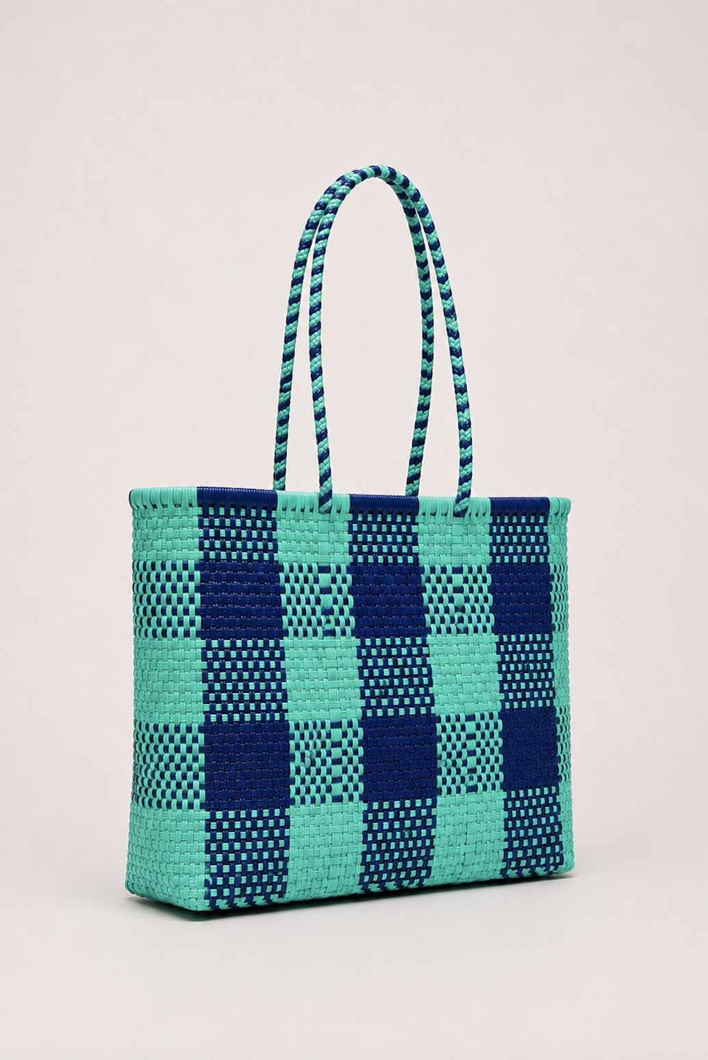 XL blue and turquoise bag