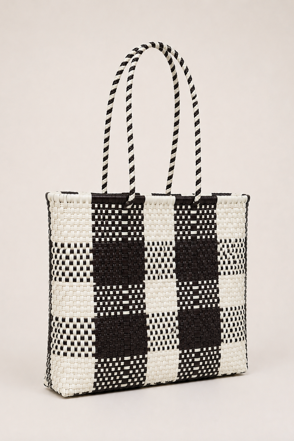 Black and cream XL bag
