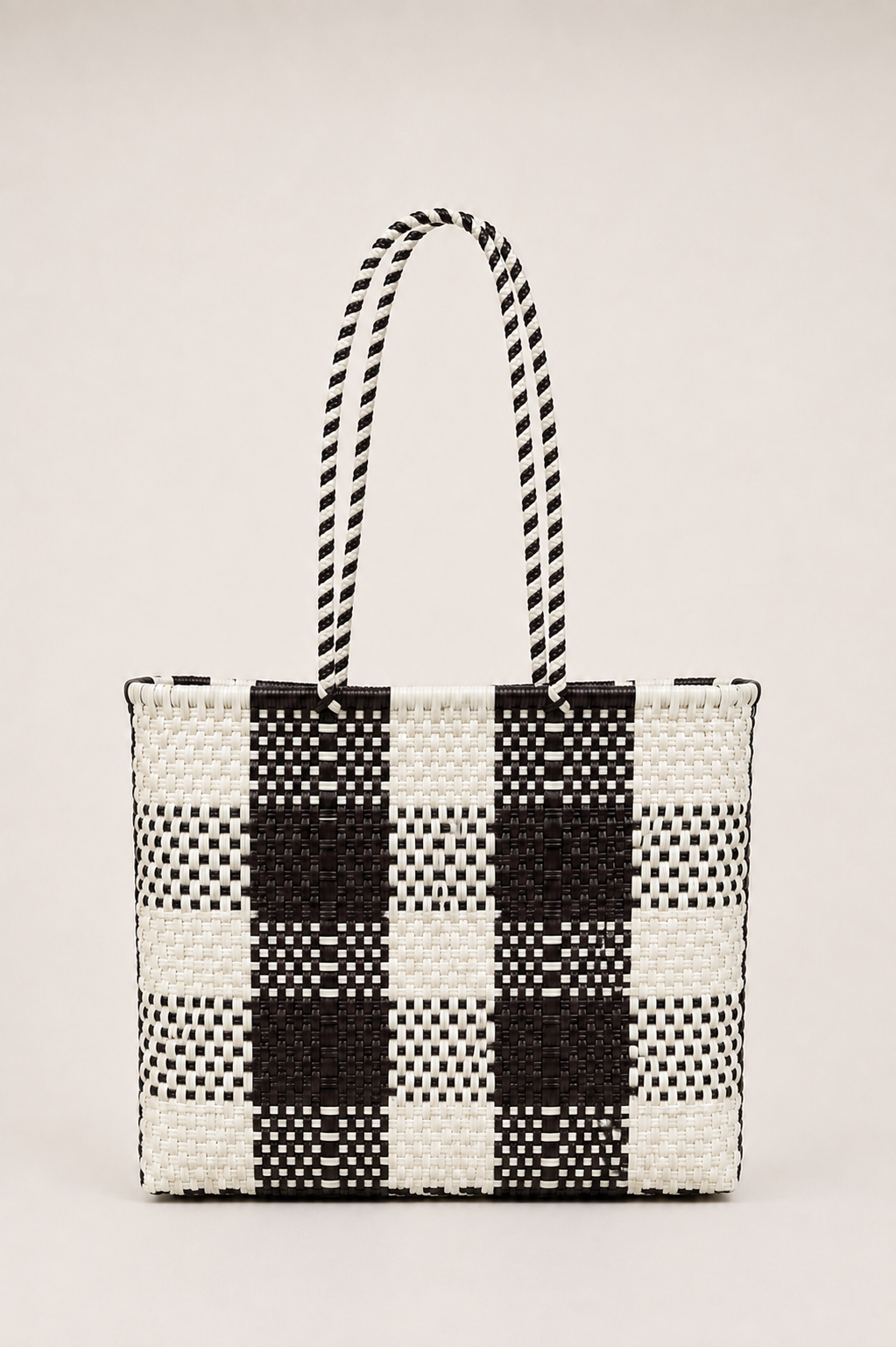 Bolsa XL negro y crema